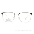 Fashion Eyeglasses Retro High Quality Gold Semi Beta Titanium Ip Frame Eye Glasses